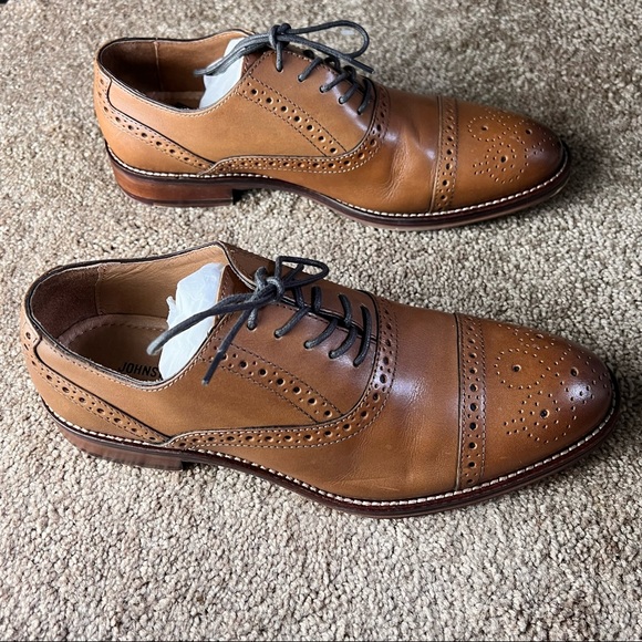JOHNSTON MURPHY Oxford Cap Toe Dress Shoes 7M - Picture 6 of 9